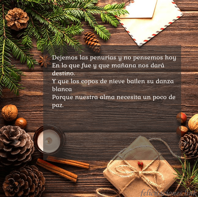 Tarjeta navideña con piñas y rama de abeto