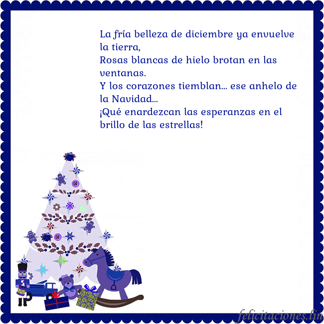 Tarjeta de felicitación con un árbol de Navidad y El Cascanueces La fría belleza de diciembre ya envuelve la tierra Tarjeta de felicitación con un árbol de Navidad y El Cascanueces