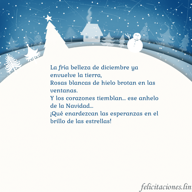 Tarjeta con ciudad blanca La fría belleza de diciembre ya envuelve la tierra Tarjeta con ciudad blanca