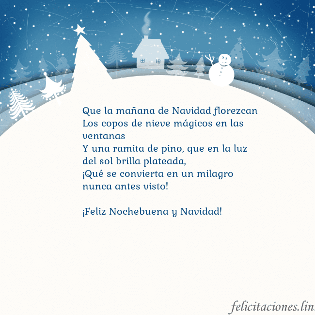 Tarjeta con ciudad blanca
Que la mañana de Navidad florezcan
Los copos de n Tarjeta con ciudad blanca