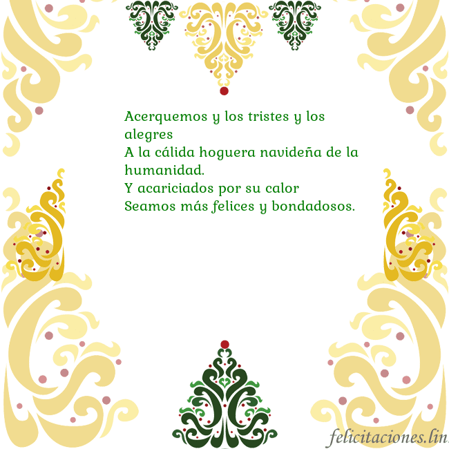 Tarjeta con adornos navideños