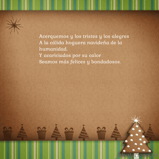 Tarjeta con un árbol de pan de jengibre