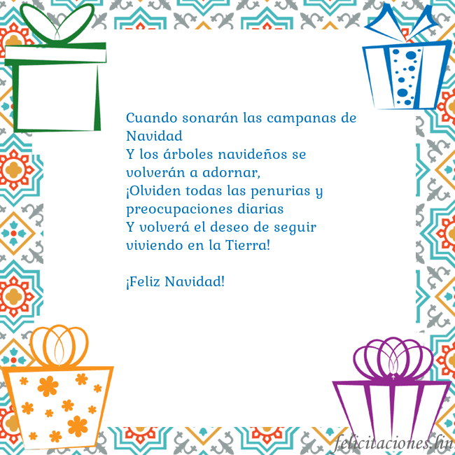 Tarjeta con regalos
