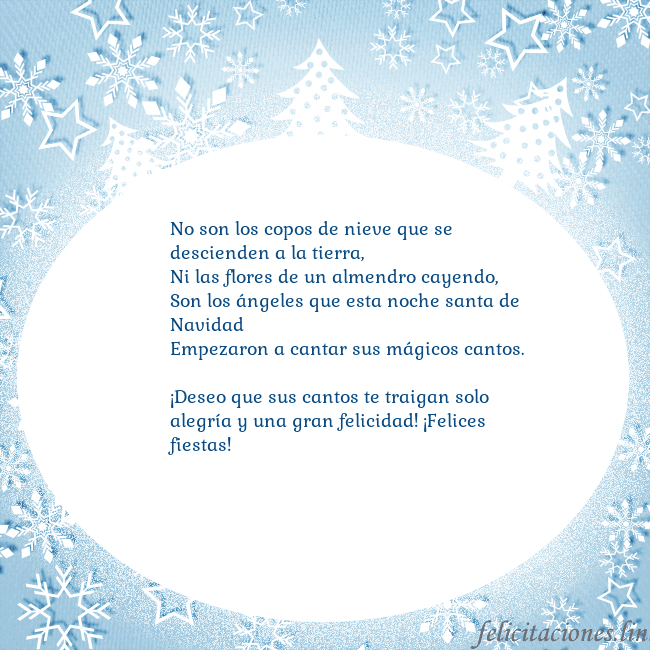 Tarjeta con abetos y copos de nieve No son los copos de nieve que se descienden a la t Tarjeta con abetos y copos de nieve