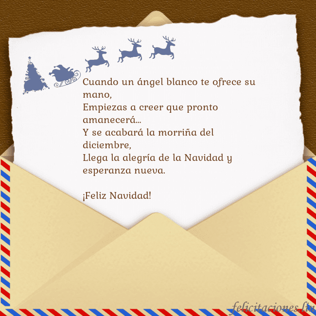 Tarjeta con sobre y ciervo