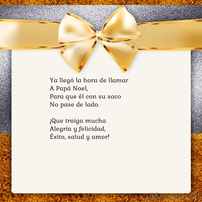 Tarjeta con una gran cinta dorada