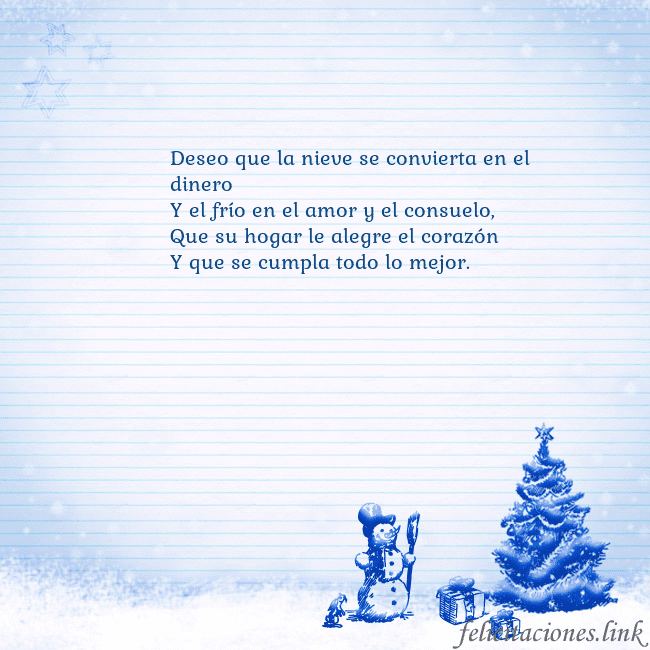 Tarjeta con un muñeco de nieve azul y un árbol de Navidad Deseo que la nieve se convierta en el dinero
Y el Tarjeta con un muñeco de nieve azul y un árbol de Navidad