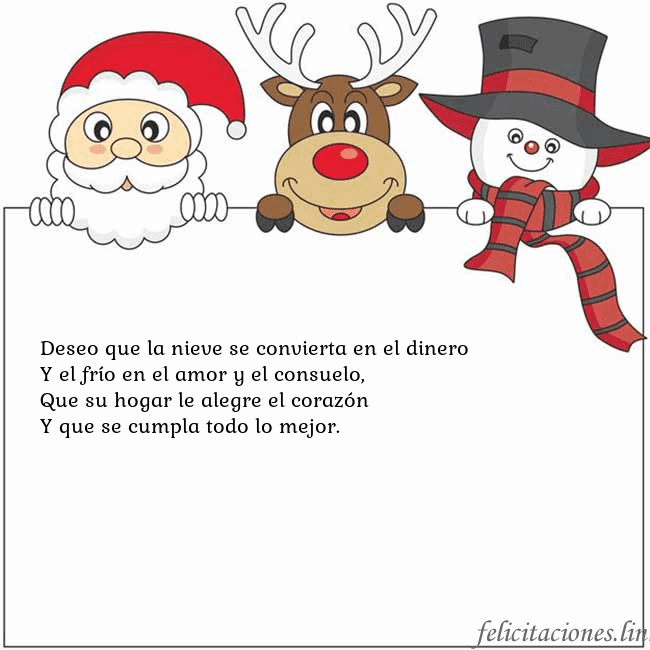 Tarjeta con santa claus, ciervos y monigote de nieve Deseo que la nieve se convierta en el dinero
Y el Tarjeta con santa claus, ciervos y monigote de nieve