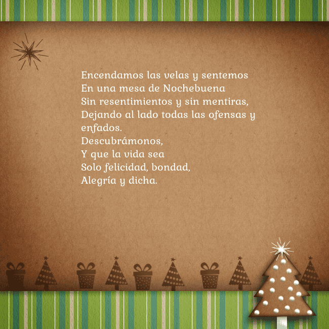 Tarjeta con un árbol de pan de jengibre