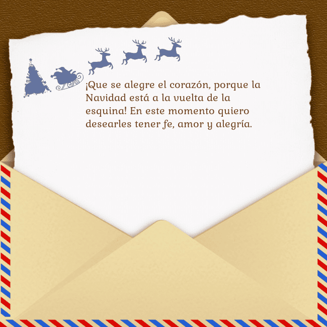 Tarjeta con sobre y ciervo