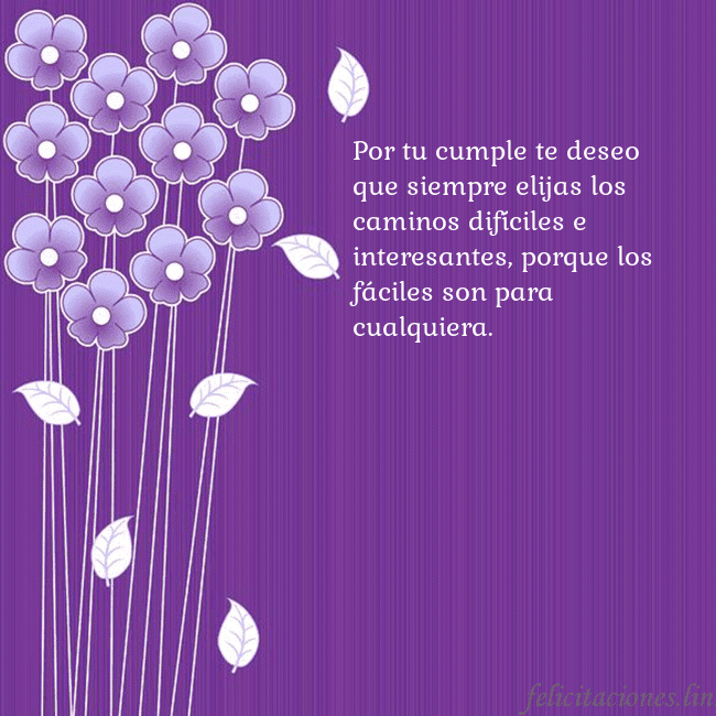 Tarjeta con flores violetas