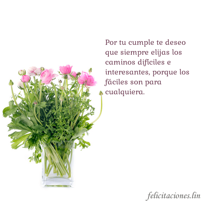 Tarjeta con flores en un jarrón